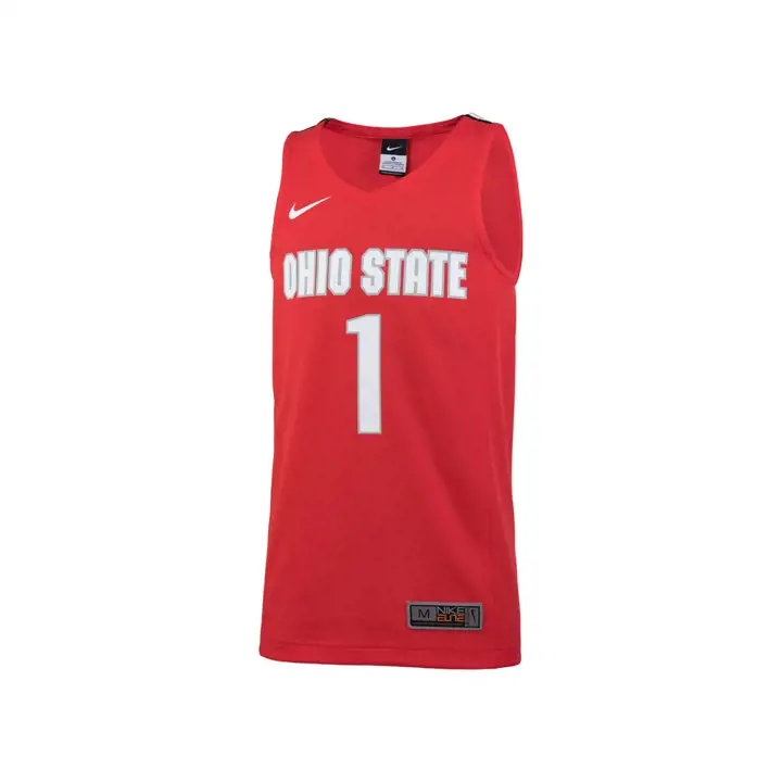 Maillot de basket replica NCAA Ohio State pour enfant 16 #1 rouge