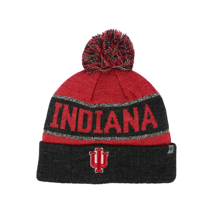 Indiana Hoosiers NCAA tricot bonnet motif dessous de zéro CRIM/blk