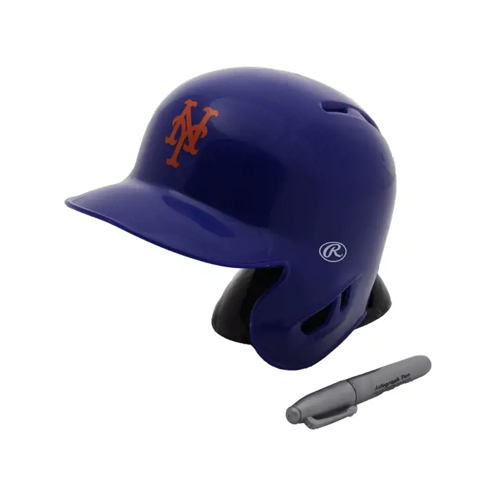 Mini réplique de casque METS BLEU