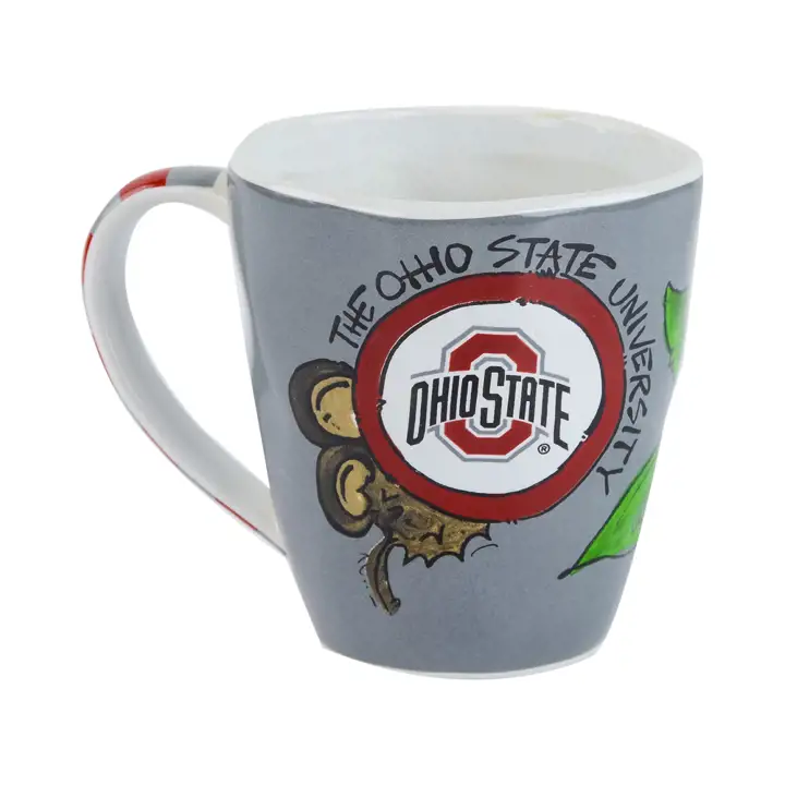 MUG "FEUILLES DE MARRONNIER" OHIO STATE – GRIS/BLANC