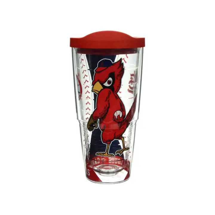 Gobelet isotherme colossal 24oz STL CARDS Dirty Bird rouge/transparent