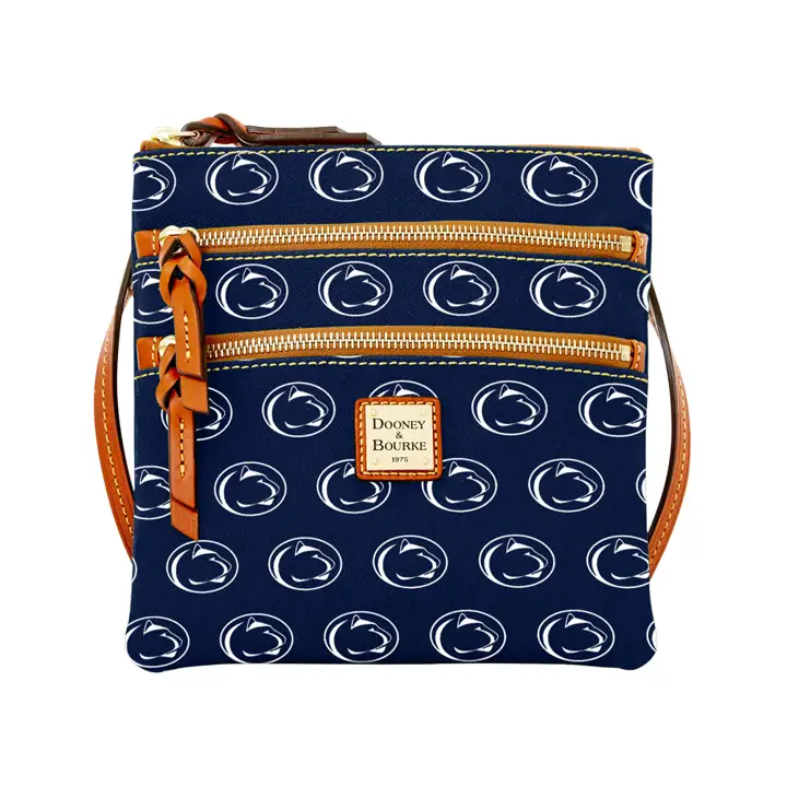 Sac bandoulière à triple fermeture éclair Dooney & Bourke Penn State Nittany Lions