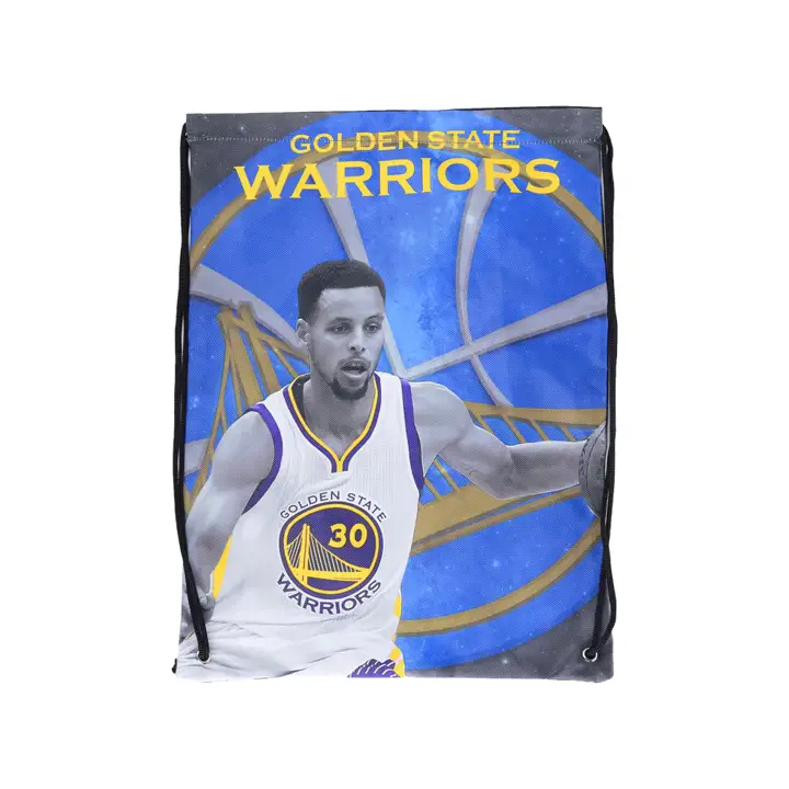 Sac à cordon imprimé joueur WARRIORS Curry bleu/noir