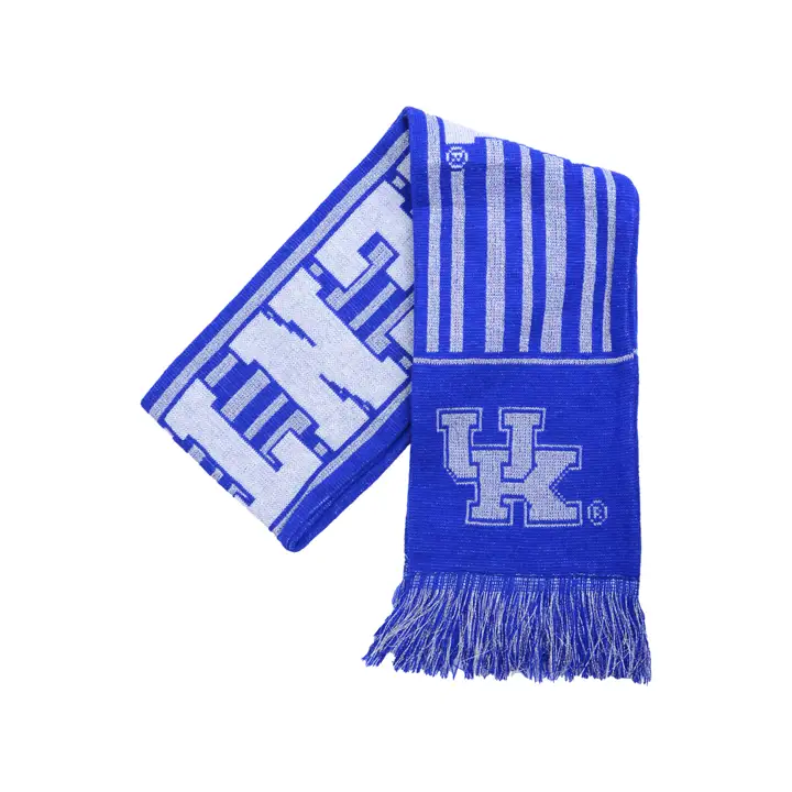 Écharpe Kentucky Wildcats à rayures pailletées 16 RBL/blanc/métallisé