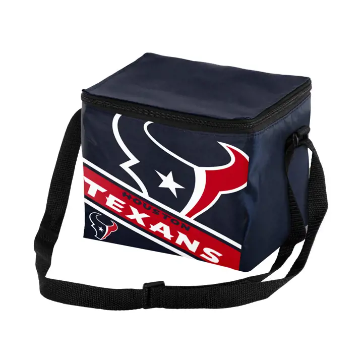 Sac de pique-nique glacière Houston Texans 6 canettes – Grande rayure logo marine