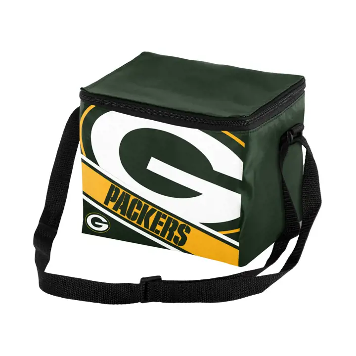Glacière 6 canettes Green Bay Packers - Grand logo rayé vert