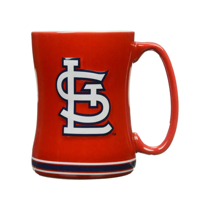 Tasse en relief STL CARDS 14 oz STL rouge