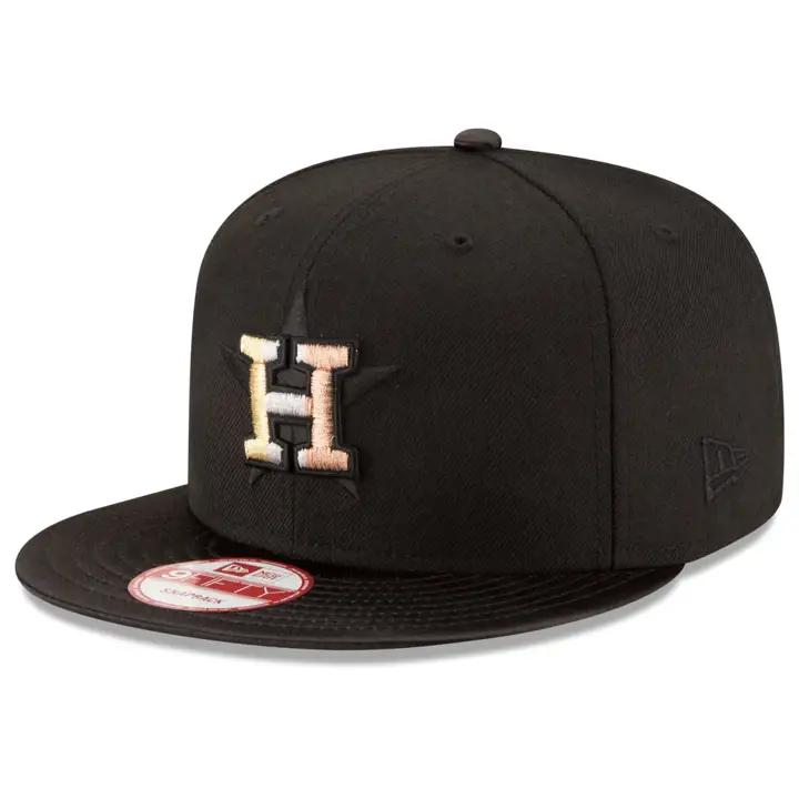 CASQUETTE SNAPBACK 9FIFTY EN MÉTAL HOUSTON ASTROS MLB NOIR
