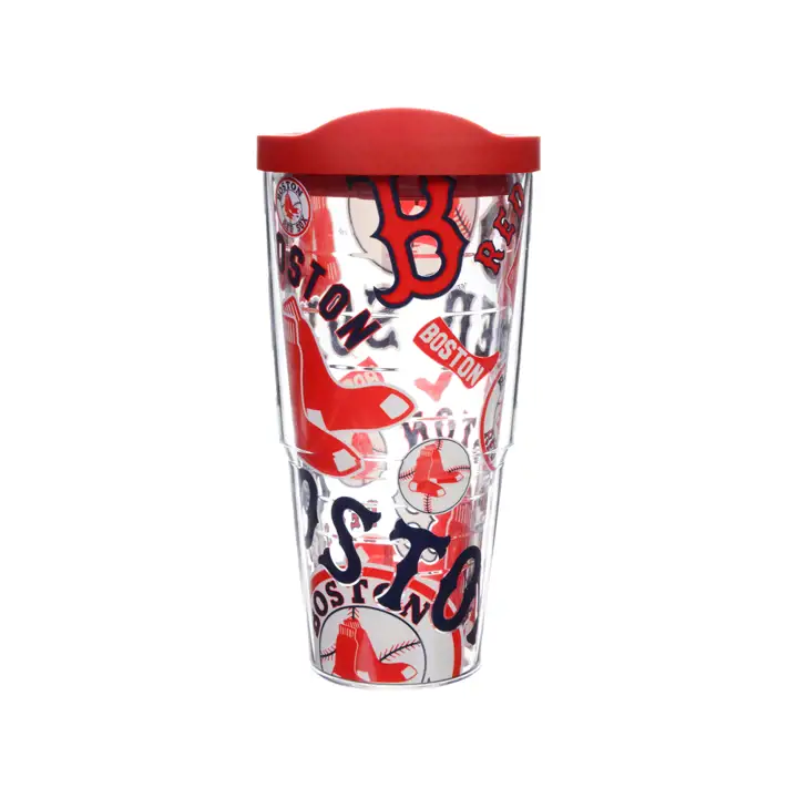 Boston Sox Gobelet géant 700 ml tout autour – ROUGE/transparent
