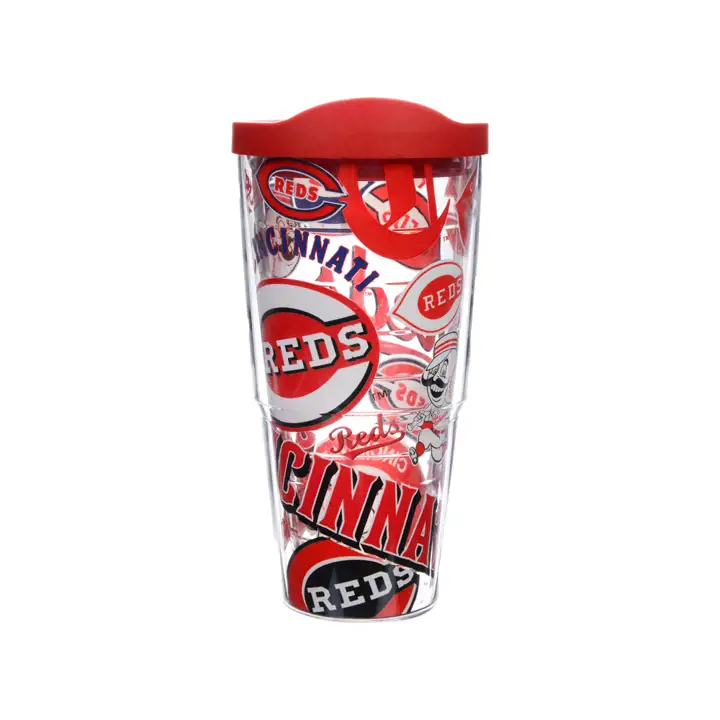 Enveloppe géante de 24 oz Cincinnati All Over ROUGE/transparent