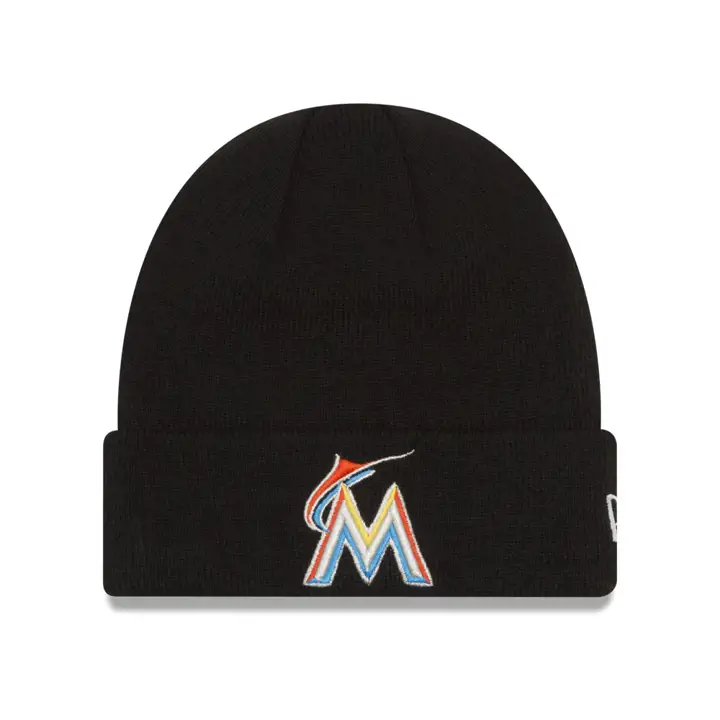 Bonnet tricoté basique MLB Miami Marlins BLK