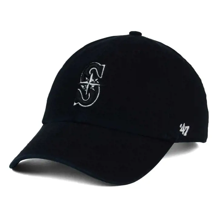 "Casquette Mariners MLB Noire/Blanche/Noire '47 Clean Up \"S\" NOIR"