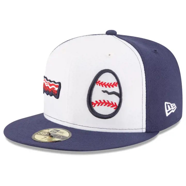 IRONPIGS MiLB CASQUETTE 5950 Bacon & Eggs  blanc/marine