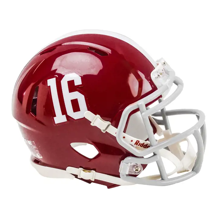 Mini-casque de vitesse Alabama - Rouge cramoisi/blanc