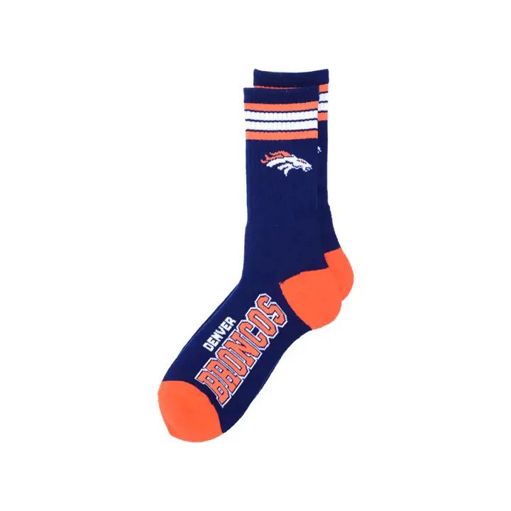BRONCOS 4 Stripe Deuce Crew 504 marine/orange