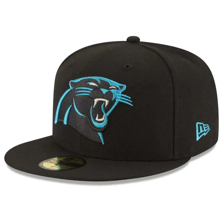 Casquette 59FIFTY basique des Carolina Panthers NFL noire/noire