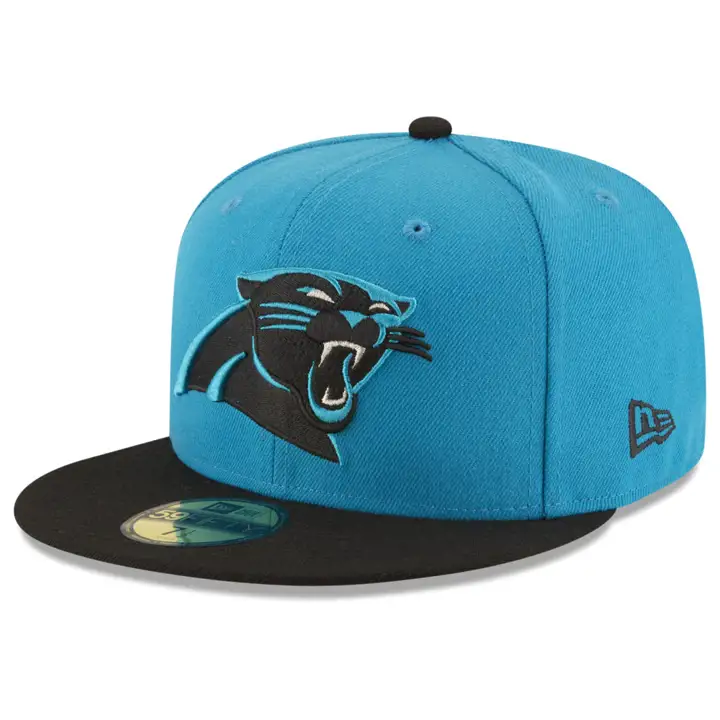 Casquette 59FIFTY basique des Carolina Panthers NFL lbl/blk