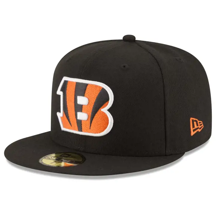 Équipe de la NFL des Cincinnati Bengals Basic 59FIFTY NOIR/NOIR