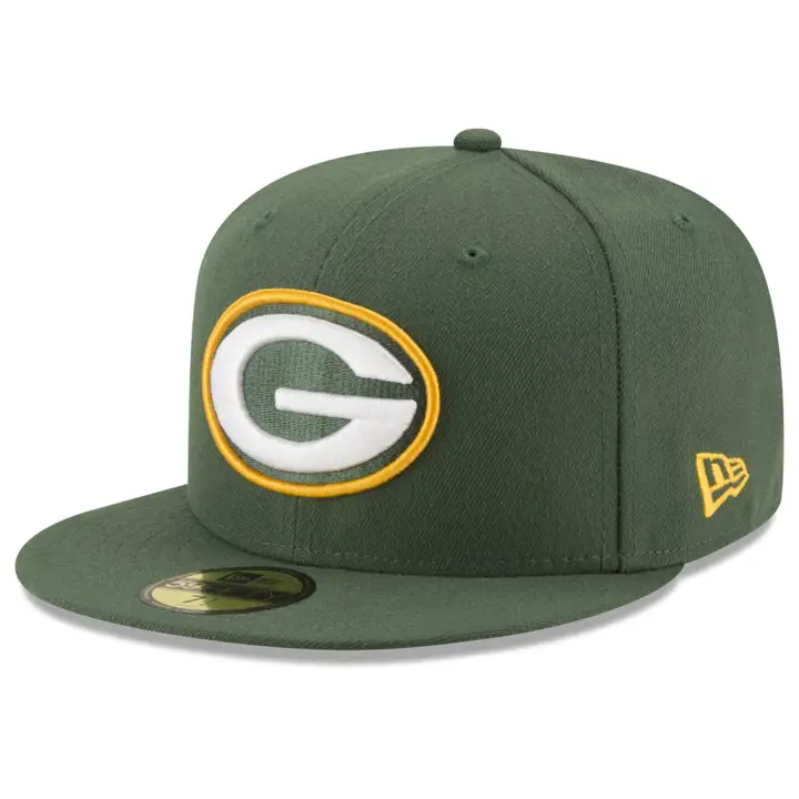 Casquette 59FIFTY basique NFL Green Bay Packers vert/vert