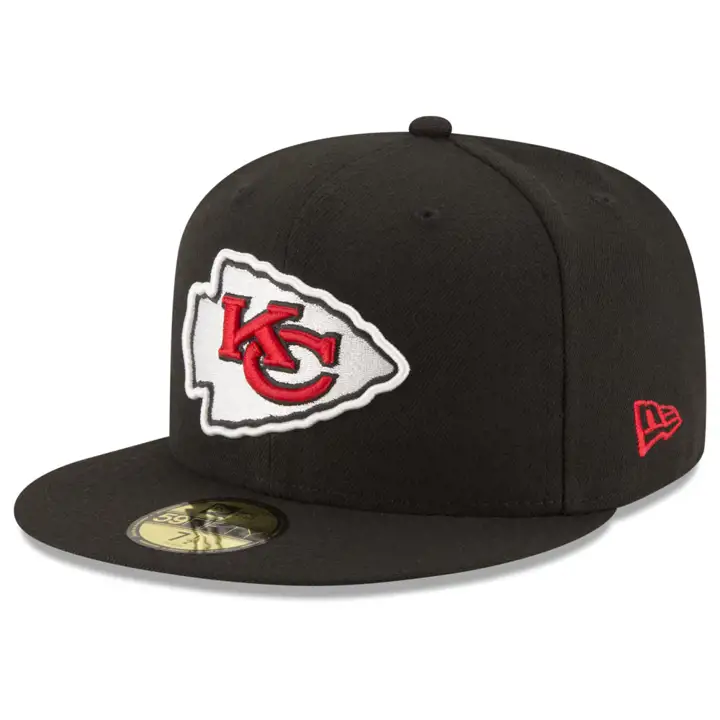 Casquette 59FIFTY NFL Kansas City Chiefs de base noir/noir