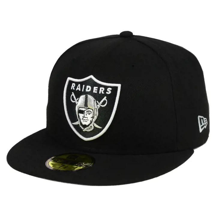 LAS VEGAS RAIDERS NFL Team Basic 59FIFTY NOIR/NOIR