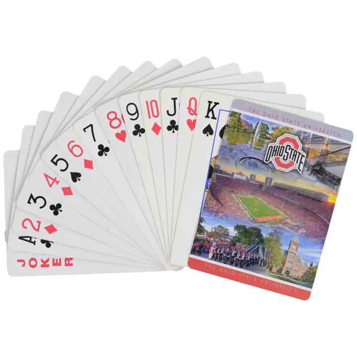 Cartes à jouer Ohio State CAMPUS COLLAGE  Ast