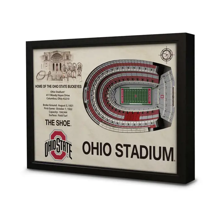Décoration murale Ohio State Stadium View Football Ast