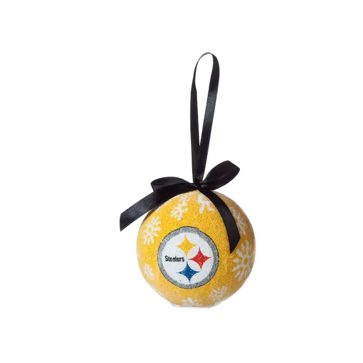 Pittsburgh Steelers Ornement LED à balle unique 16 JAUNE/noir
