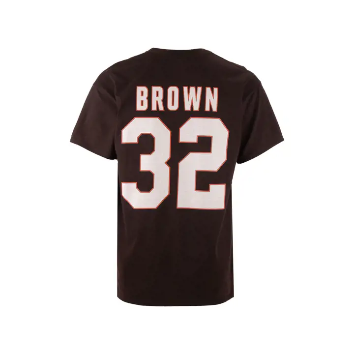 BROWNS NFL HOF Receveur Éligible III Tee J Brown brn
