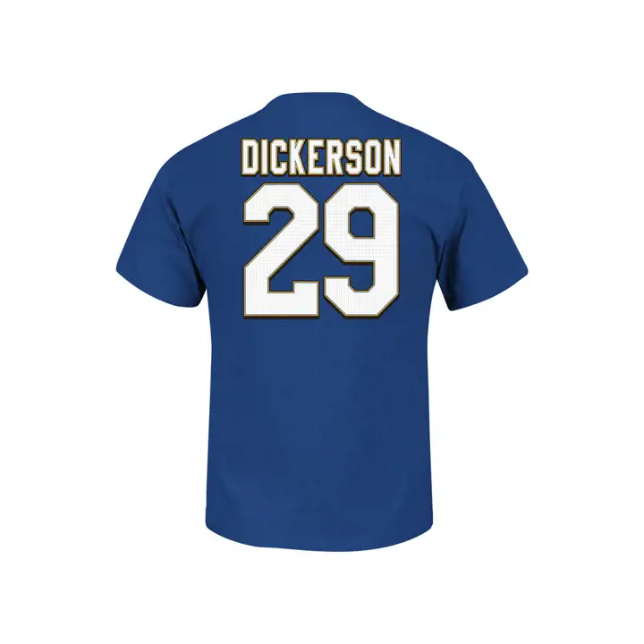 T-shirt Dickerson #29 rbl Éligible au Pro Football Hall of Fame NFL des Rams de LA
