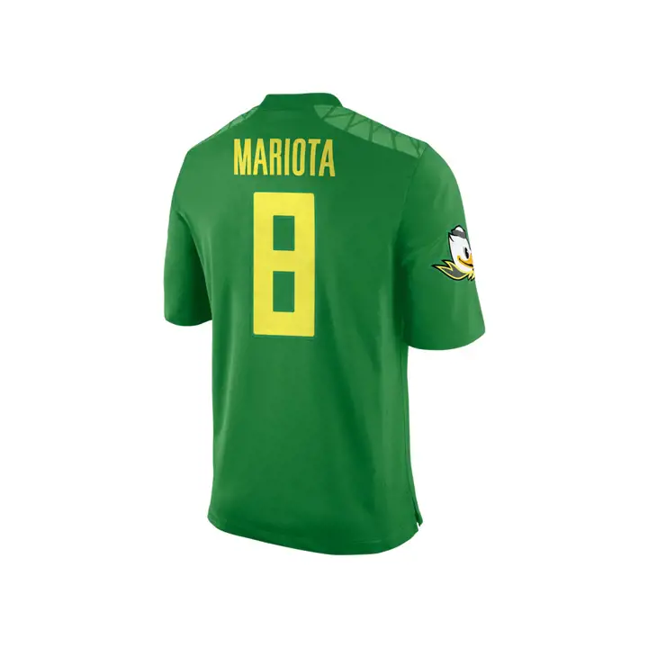 Maillot de match Oregon NCAA Joueur Mariota vert
