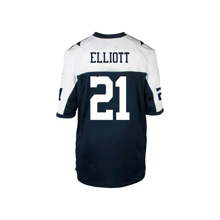 Maillot NFL Cowboys Ezekiel Elliott bleu marine