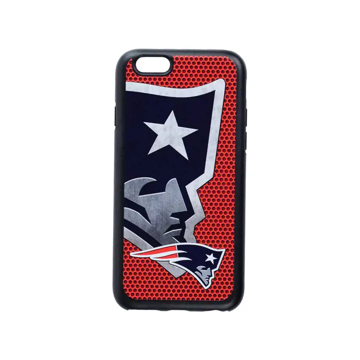 Coque Dual Protection New England Patriots pour Iphone 6 BLEU MARINE/noir