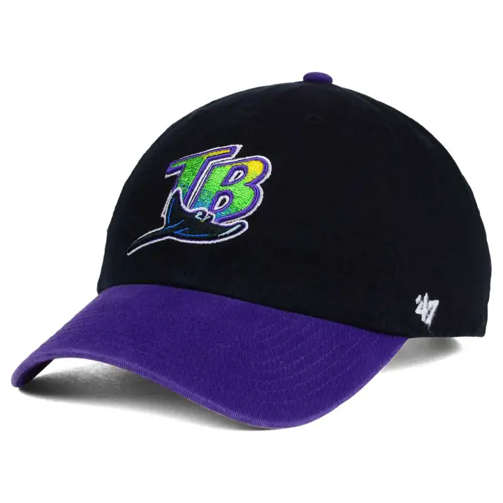 Casquette de baseball Tampa Bay Rays MLB Coop '47 Clean Upblk/ pur BLK/PUR
