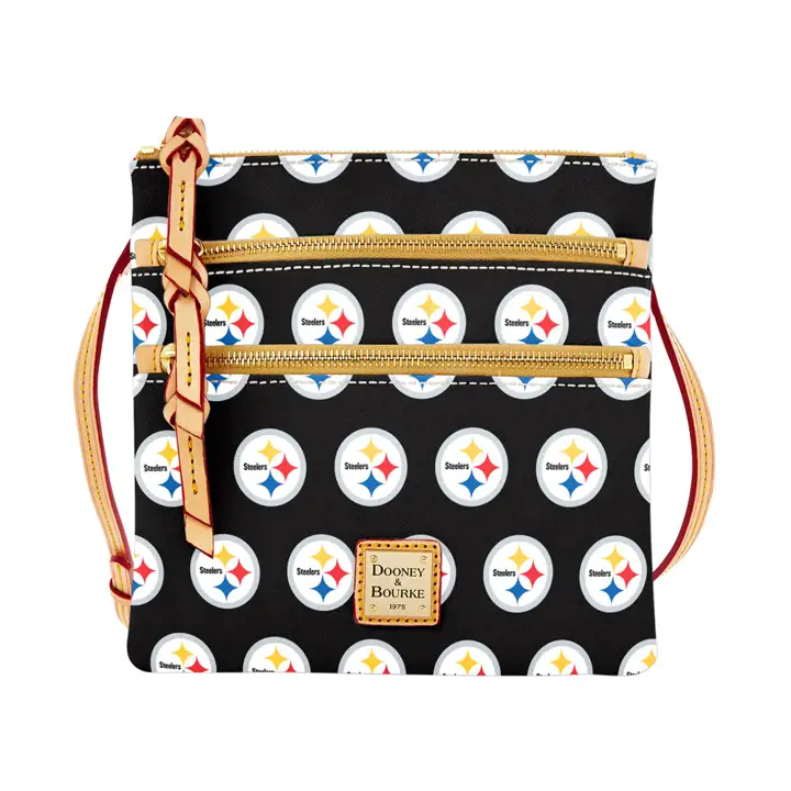 SAC PORTE-EPAULE CROISÉ TRIPLE ZIP DOONEY & BOURKE PITTSBURGH STEELERS BLA