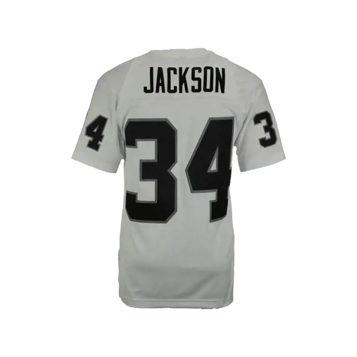 LA Raiders NFL M&N Replica Throwback Jersey Jackson  wht