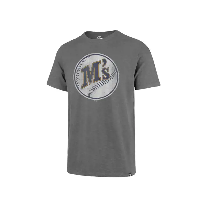 T-shirt en jersey logo Scrum Coop MLB Mariners M's sur ballon gris