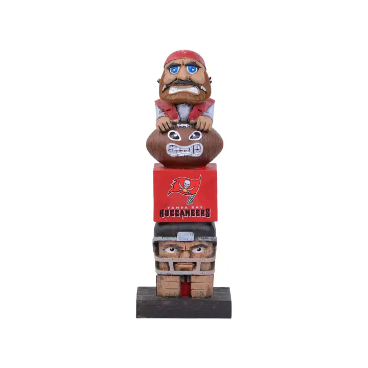 Tampa Bay Buccaneers Totem Tiki ROUGE/marron/Charbon