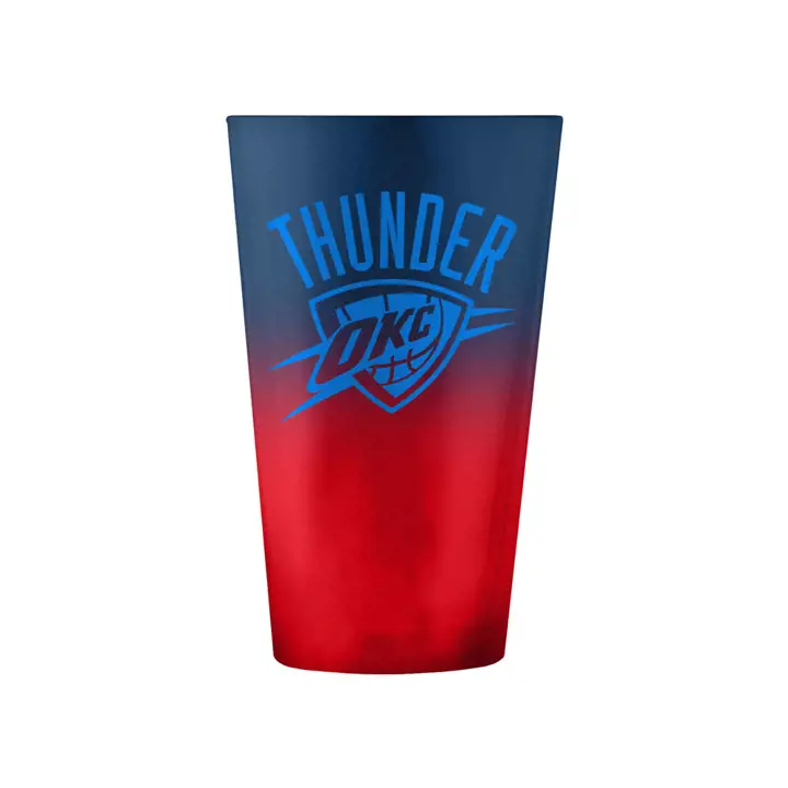 Verre pinte ombré 16 oz Oklahoma City Thunder bleu/rouge