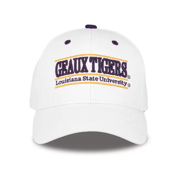 L.S.U. NCAA Classic 3 Bar Geaux Tigers BLANC/vio