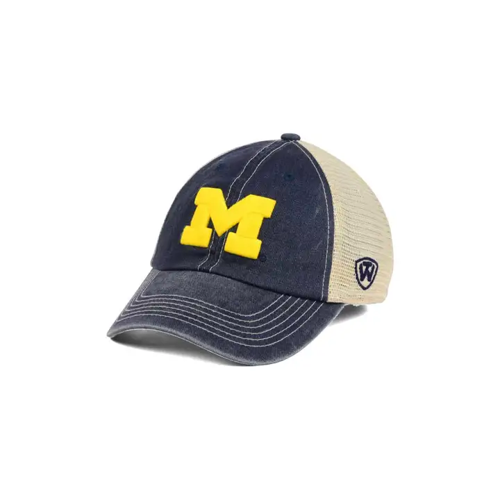 Michigan Wolverines NCAA Wickler Mesh MARINE/beige