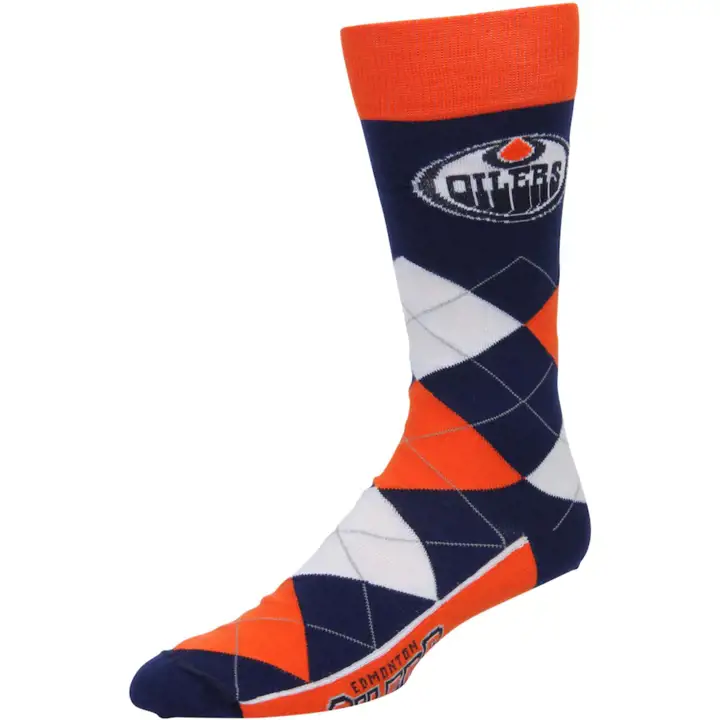 OILERS NHL Chaussettes Argyll bleu/org