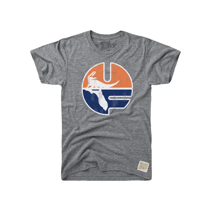 T-shirt à logo Florida Gators NCAA Tri-Blend Vault 16 Gris chiné