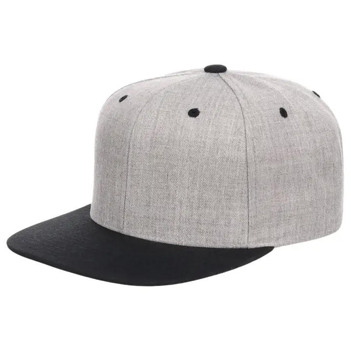 Casquette Snapback Vierge 14   GRIS CHINÉ/NOIR