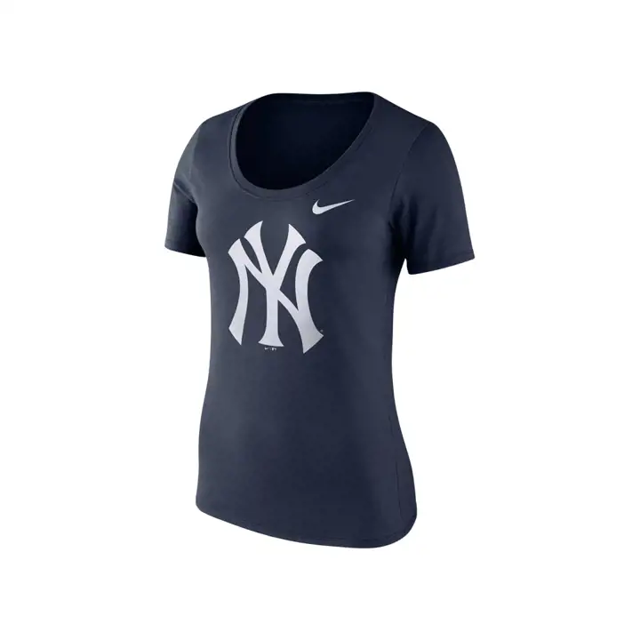 T-shirt Col Rond Coton Femme New York Yankees MLB 17 marine