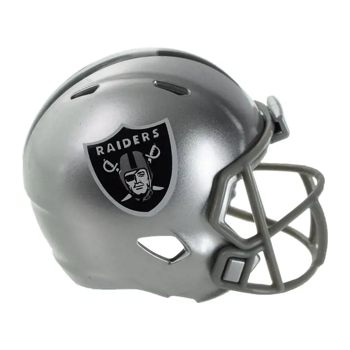 Mini-casque de poche Speed LV Raiders argent
