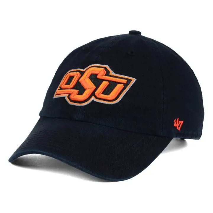 "Ok State Clean Up-NCAA O INCLINÉ noir"