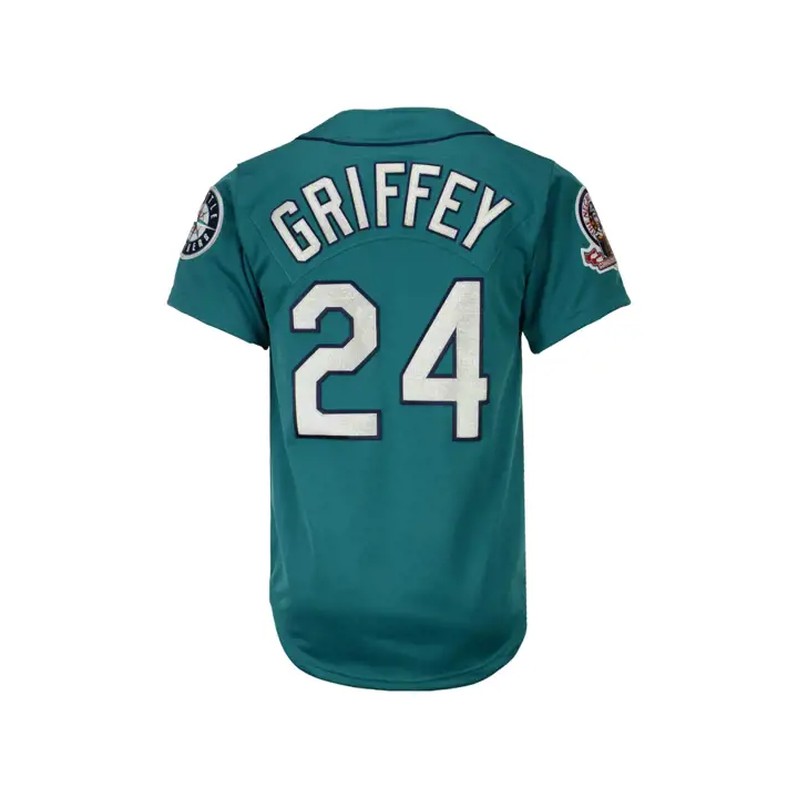 Maillot authentique GRIFFEY des Mariners de la MLB sarcelle