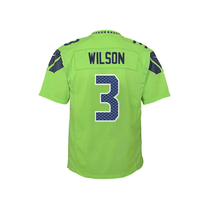 Maillot NFL Jeune Color Rush SEAHAWKS 16 Wilson GRN
