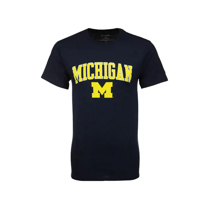 T-shirt mi-long Michigan 2F NCAA CP bleu marine